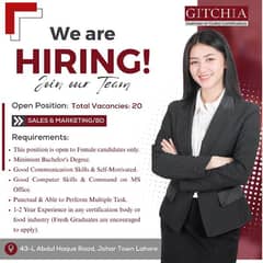 Female Staff Required
