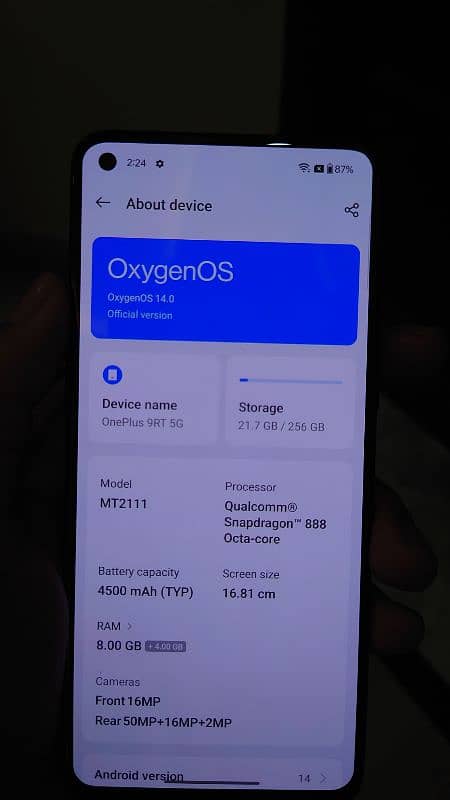 OnePlus 9rt 256gb 1