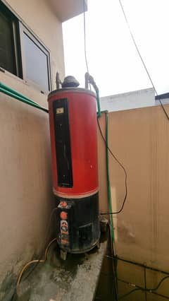 Gas geezer heat water gizer