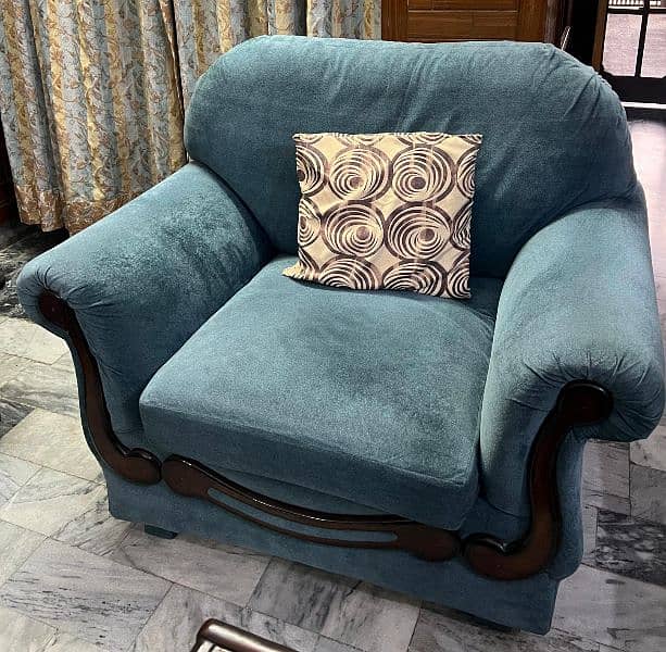sofa set 7 seater pluse computer table Master molty foam seats 2
