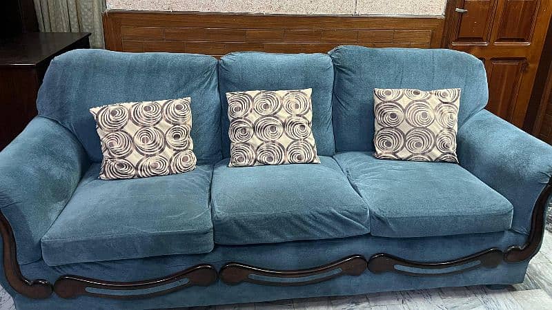 sofa set 7 seater pluse computer table Master molty foam seats 3