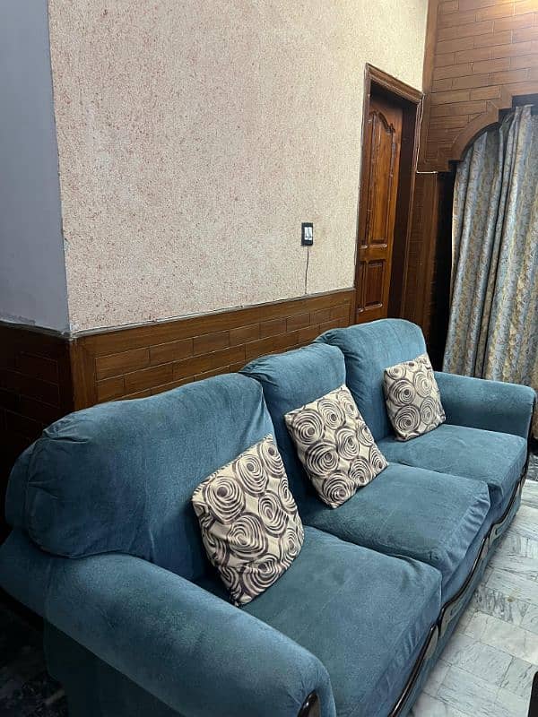 sofa set 7 seater pluse computer table Master molty foam seats 4