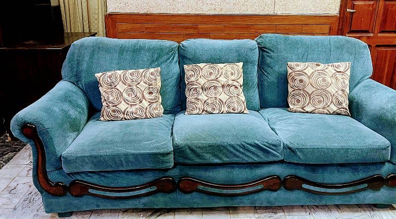 sofa set 7 seater pluse computer table Master molty foam seats 8