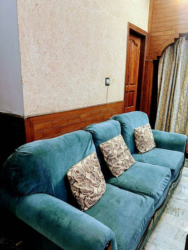 sofa set 7 seater pluse computer table Master molty foam seats 9