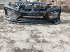 Sports type bumpers for Civic 2016-21