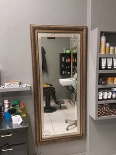 frame with mirror size 2.6ft by 5.6ft