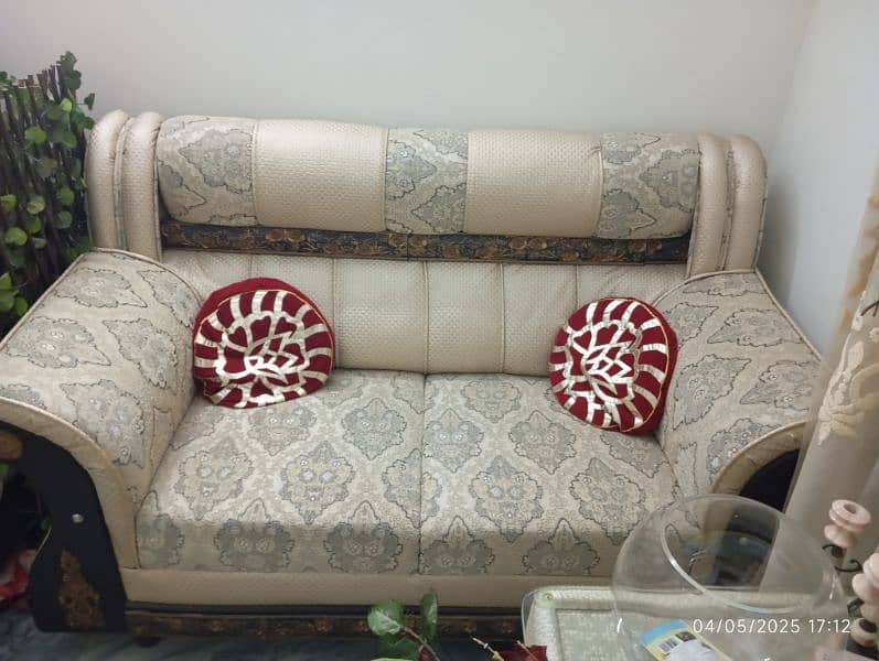 SOFA SET 3 + 2 + 1  PLUS 3 TABLES 1