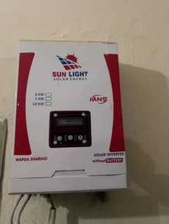 Sunlight solar  inverter  wapda sharing without battery