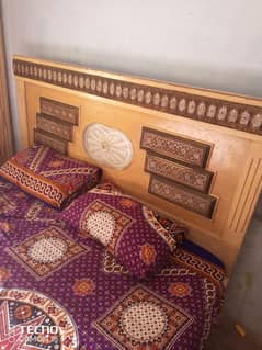double bed without mattress