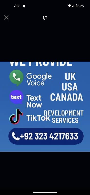 Google Voice | Text Now | Dailer|  USA, UK, Canada | Fast Delivery 0