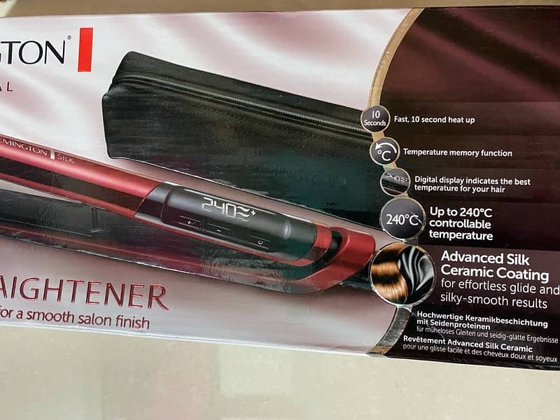 Remington S9600 Ceramic Coated Straightener - Red 18