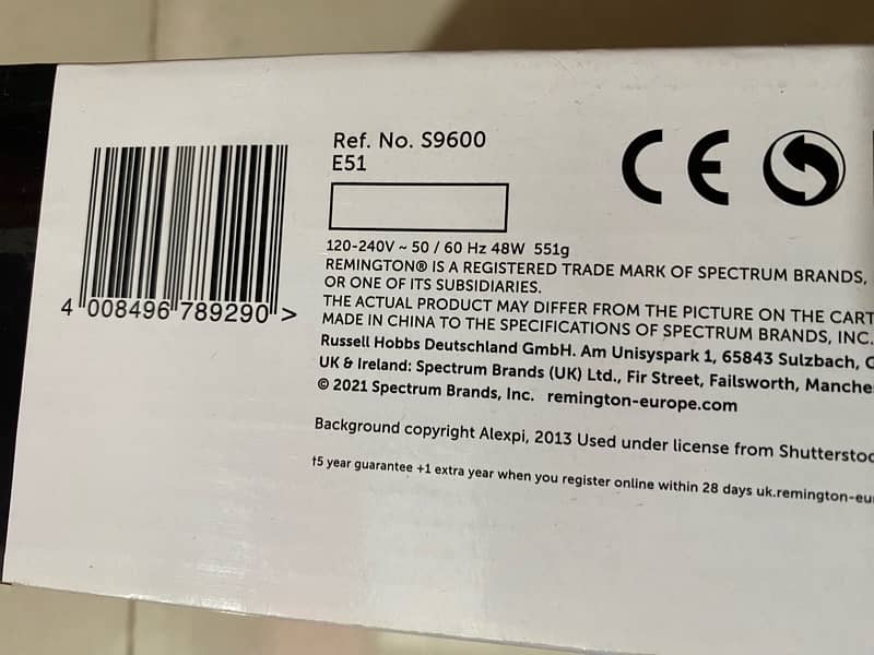 Remington S9600 Ceramic Coated Straightener - Red 19