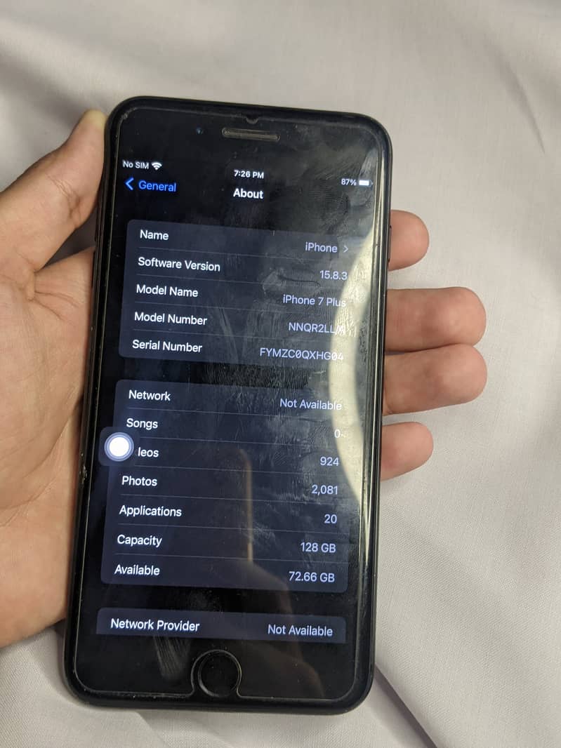 IPhone 7 Plus 128 block zero condition 2