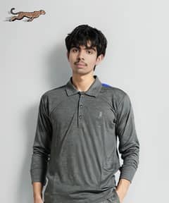 1 Pc Men's Cotton Plain Polo Shirt