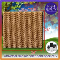 Universal size air cooler cooling hony comb pads 03036632426