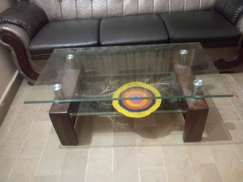 king size sofa with center table 2