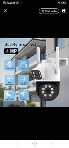 Wifi V380 Dual Lens Camera Dual Screen 4MP Available for Sale