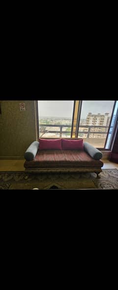 Designer wooden carving sofa