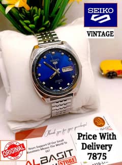 Seiko 5 CITIZENS ORIENT AUTOMATIC MEN WRIST WATCH 03161737353