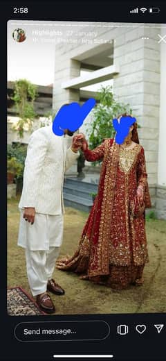 bridal dress one time used just like new designer  dress