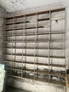 iron racks and stand a d glass counter for Shop