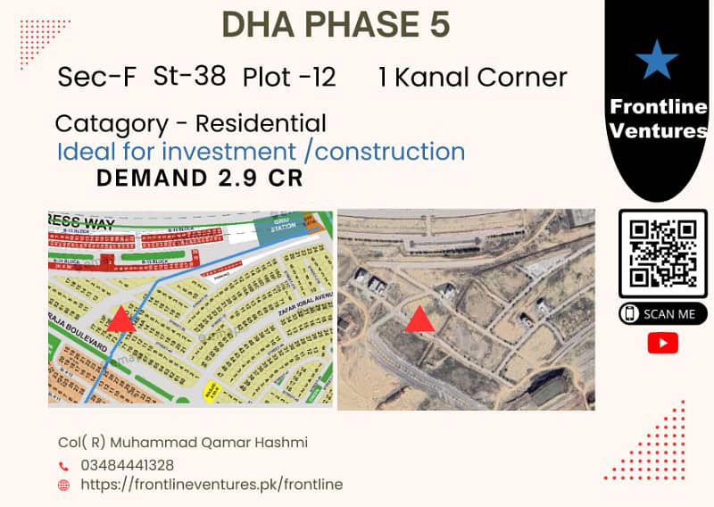 Corner Plot in DHA 5, Sec F 0