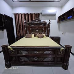chinioti King Size complete Bed Set in Good Condition