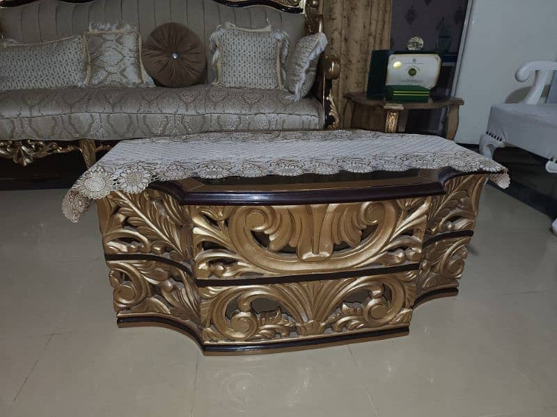 seven seate sofa with tables 2