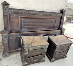 king size bed set with mattress and dressing