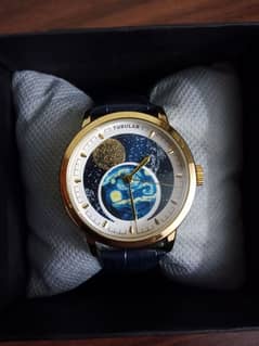 Tubular Space Themed Celestial Dial Watch