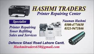 HP laserjet color and black printer repair and toner refilling