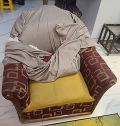 one 3-seater and one Single seat sofa for sale