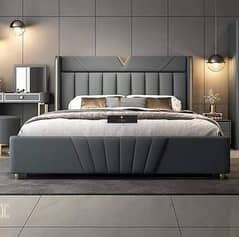 King size double bed with side table manufacturers