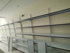 Grocery Racks 16 Wall Racks with 6 Shelves& 1 Mid Rack with 5 Shelves