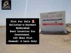 240 Square Yard Plot In Gulistan-e-Sarmast Housing Scheme Hyderabad