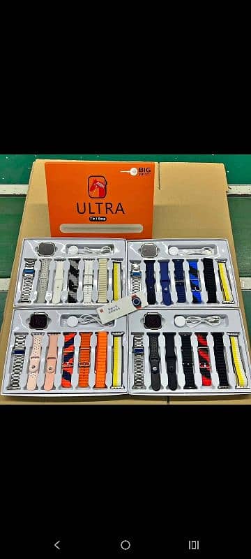 ULTRA  7 IN 1 SMART WATCH  COMPLETE STRAP RANGE  49 MM  METALLIC CASE 2