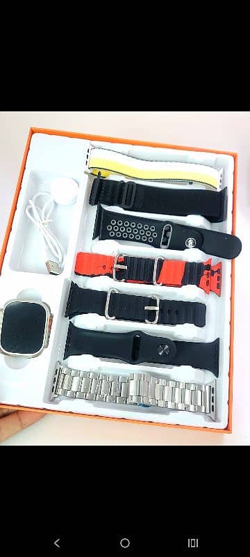 ULTRA  7 IN 1 SMART WATCH  COMPLETE STRAP RANGE  49 MM  METALLIC CASE 3
