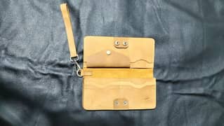 "Men’s Genuine Cow Leather Long Wallet – Slim, Durable & Elegant"