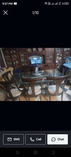 8 seater sheesham wood dinning