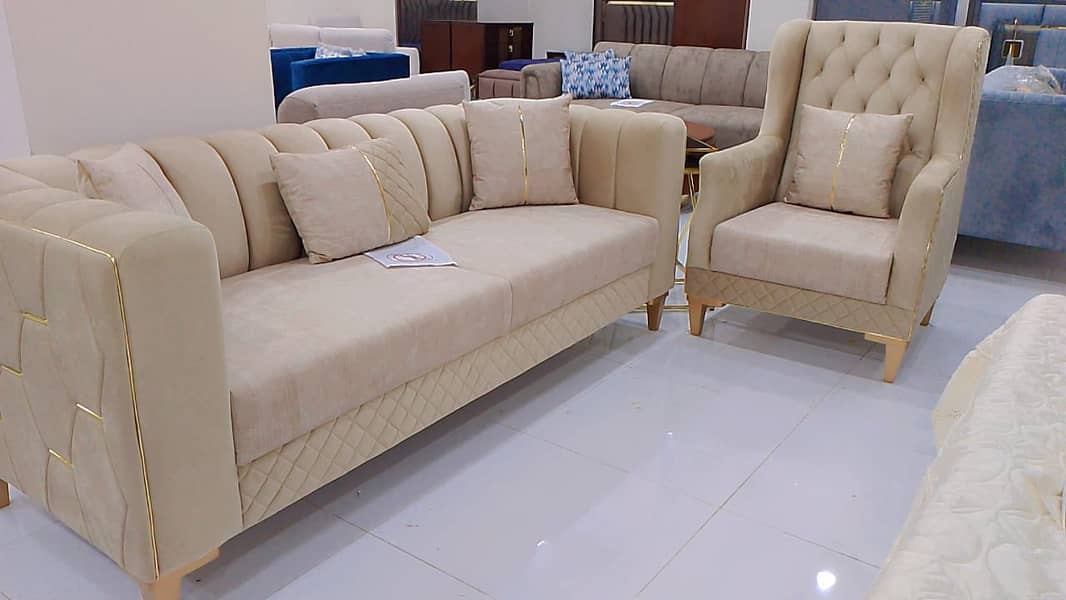 Sofa Sets /LShape Sofa / Double Sofa Combed 3