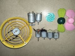 DC motors and fans all working