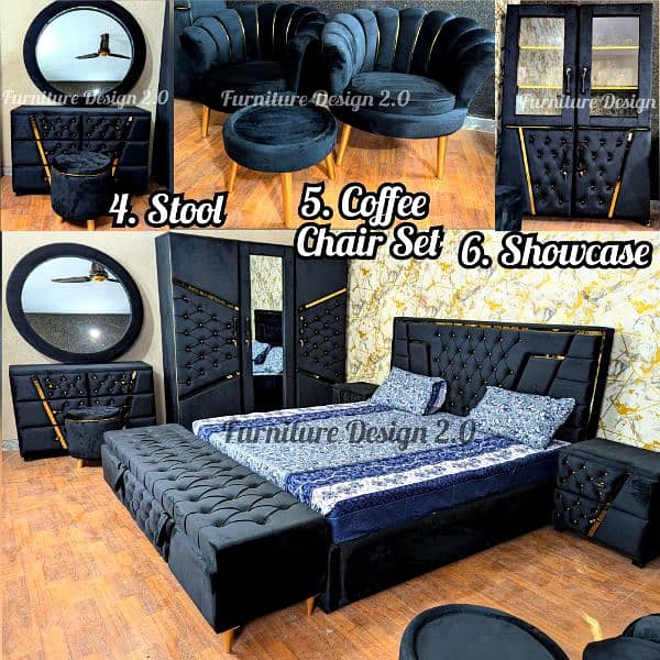 Daheej sofa set+Showcase+Wardrobe+Storage Box+Chair set Price 225000 18