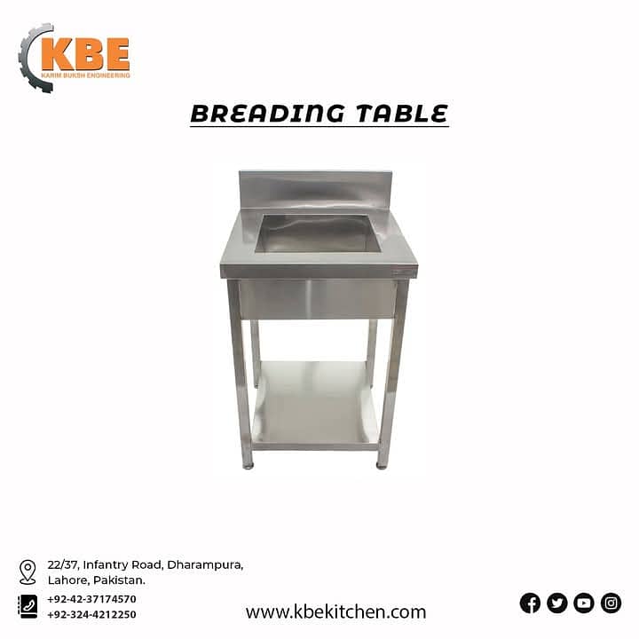 Working Table / Breading Table / Storage Wracks / Food Serving Trolly 5