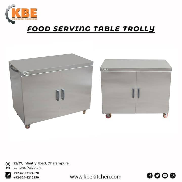 Working Table / Breading Table / Storage Wracks / Food Serving Trolly 8