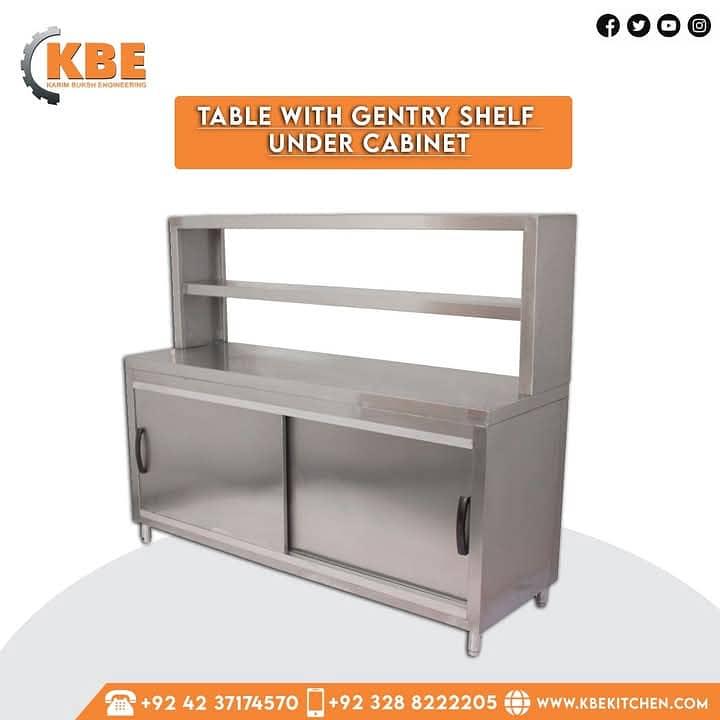 Working Table / Breading Table / Storage Wracks / Food Serving Trolly 11