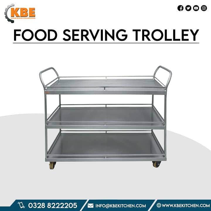 Working Table / Breading Table / Storage Wracks / Food Serving Trolly 18