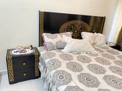 Bed Dressing with 2 side tables