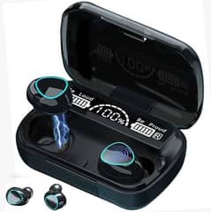 Bluetooth 5.3 Earbuds with Long lasting battery black -1pcs