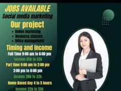 part time, full time, home base, online work available