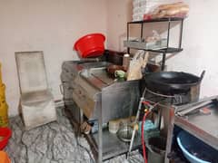 fryer and hot plate